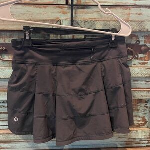 lululemon athletica Black Mini Skort